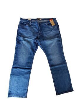 Levis Womens 24W Mid-Rise Slim Denim Jeans Blue Stretch denim Mid-rise slim